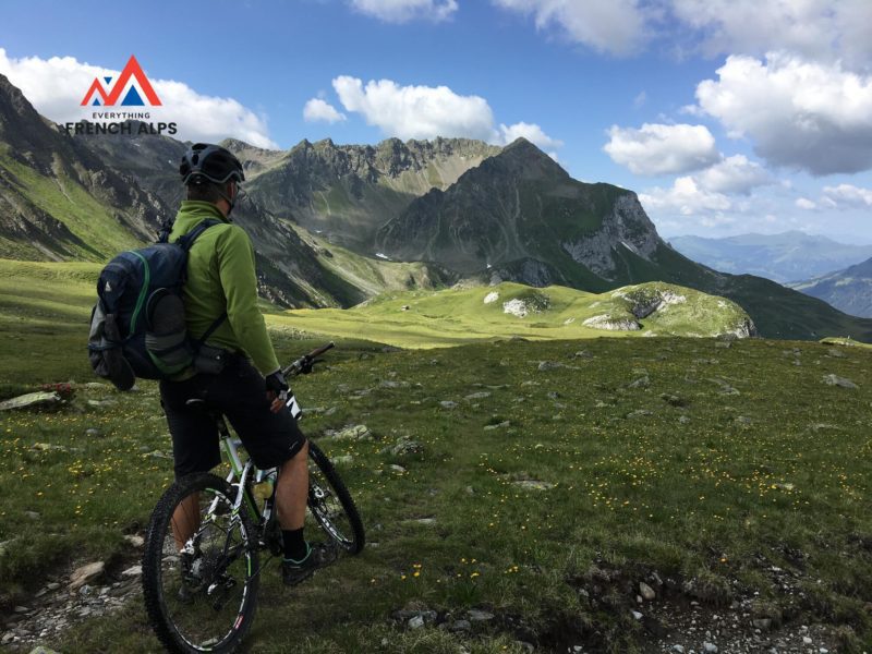 mountainbiking in the French alps MTB